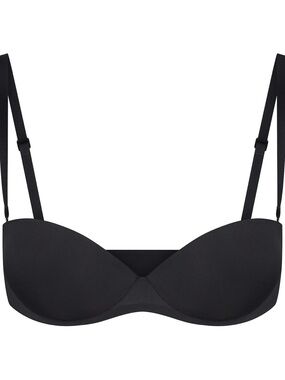 SKIMS Black Strapless Push-Up Bra